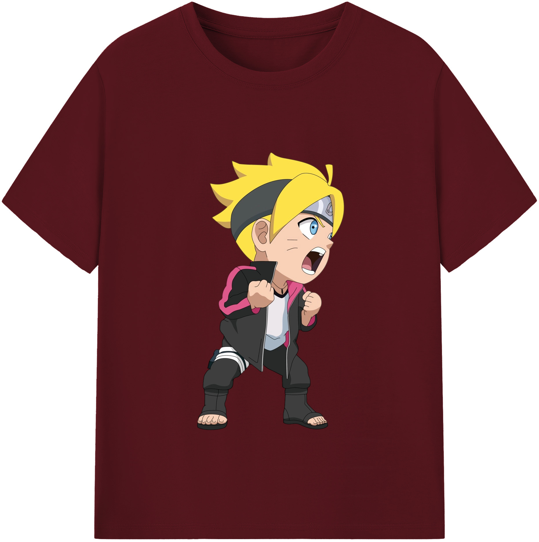 （画像用） NARUTO -ナルト- うずまき ボルト Uzumaki Boruto 綿100％半袖Tシャツ（フロントプリント）
